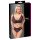 Cottelli Plus Size - Прозрачен комплект сутиен с шарки (лилав) - 2XL