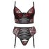Cottelli Plus Size – комплект сутиен (червен) - 90C/XL