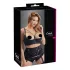Cottelli Plus Size - сутиен с презрамки и халки - черен - 85E