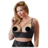 Cottelli Plus Size - сутиен с презрамки и халки - черен - 85E