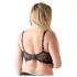 Cottelli Plus Size - сутиен с презрамки и халки - черен - 85E