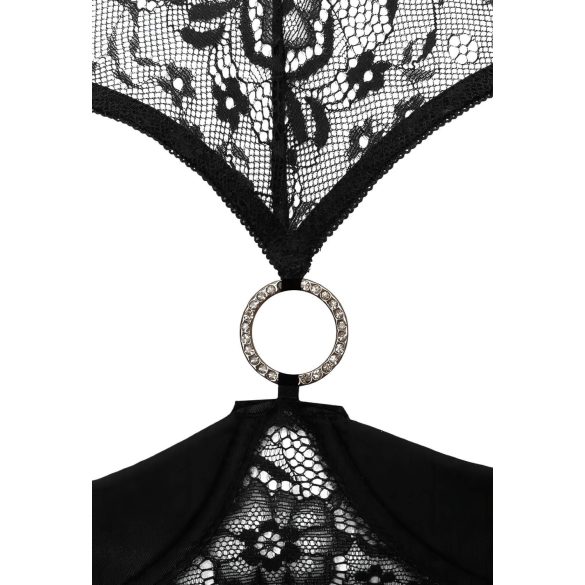 Cottelli - отворен сутиен комплект - черен - 80B/M