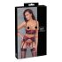 Комплект Cottelli Bondage - червено, дантелено изкушение! - L
