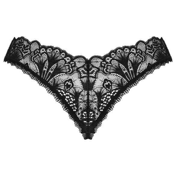 Obsessive Donna Dream - дантелени отворени прашки (черни) - M/L