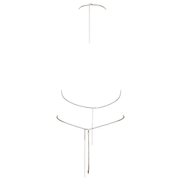 Cottelli - дамски бикини с верижки и камъни - сребристи