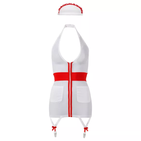 Cottelli - костюм медицинска сестра с жартиери - XL