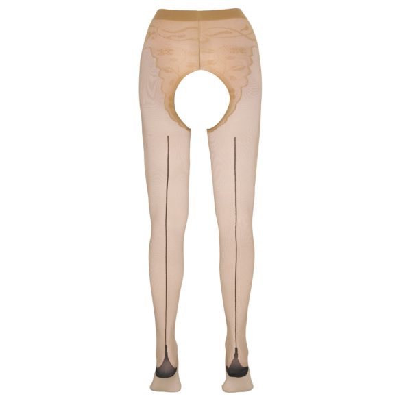 Cottelli - Раирани секси чорапогащи (естествени)