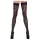 Cottelli Legwear - дамски чорапи до бедрото - леопардов принт - черни - 4