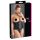 Cottelli Plus Size - сатенен корсет (черен) - 3XL