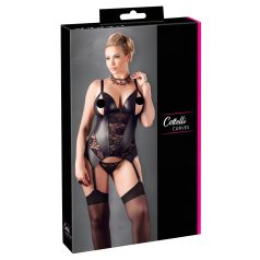   Cottelli - Цветен дамски топ за макси дами (черен)