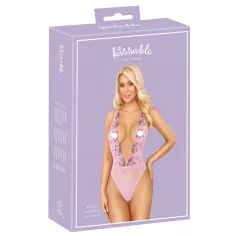   Kissable - боди с розова бродерия - розово - L/XL