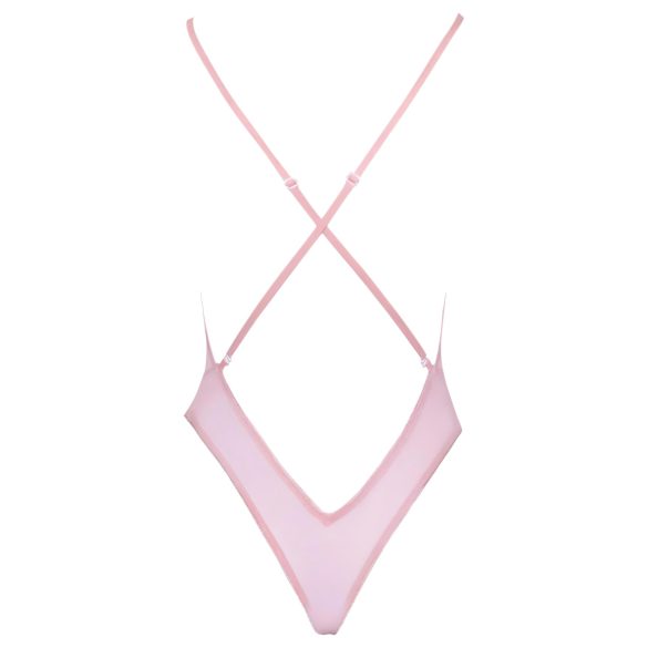 Kissable - боди с розова бродерия - розово - L/XL