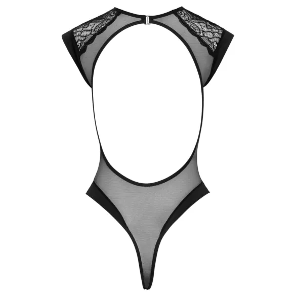 Cottelli - прозрачен дантелен боди - черен