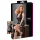 Cottelli Plus Size - секси рокля с дантела - черна, лъскава - XXL
