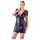 Cottelli Plus Size - дантелена рокля с панделки (черна) - 2XL