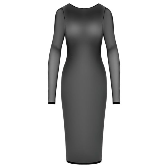 Cottelli Party - прозрачна рокля с цип - черна