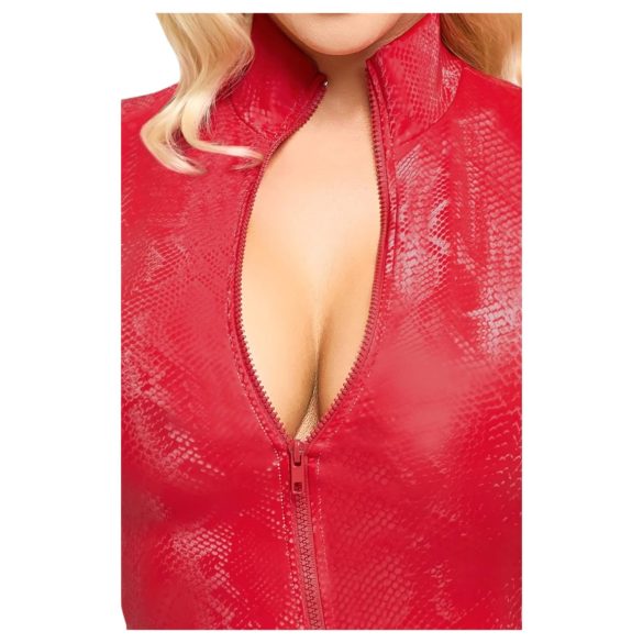 Cottelli - мини рокля със змийски принт - червена - L