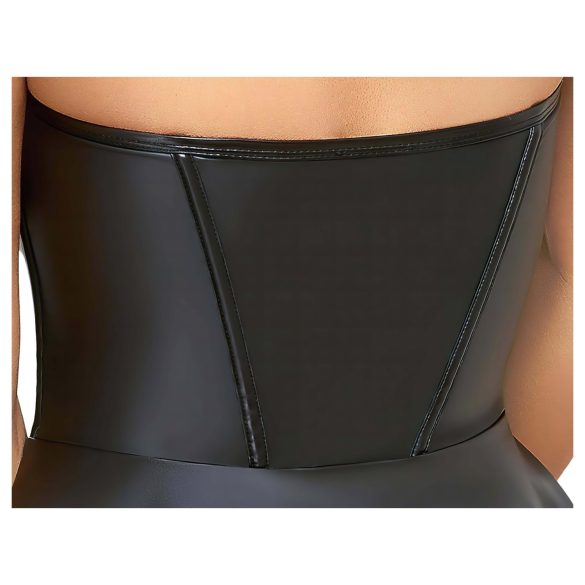 Cottelli - лъскава мини рокля с плисирана пола - черна - M