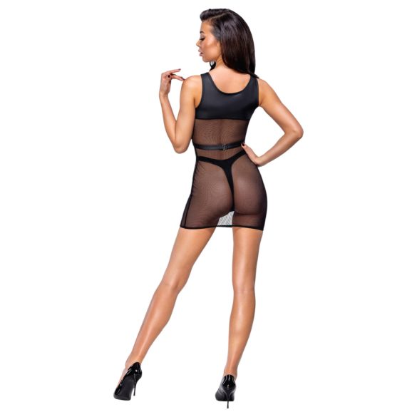 Cottelli - прозрачен парти комплект (черен)