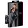 Cottelli Plus Size - бляскав дълъг парти гащеризон (черен) - 2XL