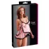 Cottelli - дамски babydoll - къдрава пола - черна - XL