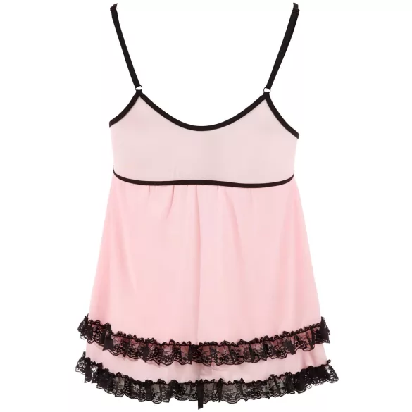 Cottelli - дамски babydoll - къдрава пола - черна - XL