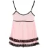 Cottelli - дамски babydoll - къдрава пола - черна - XL