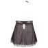 Cottelli Plus Size - ефирен дантелен бейби дол (черен)