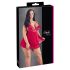 Cottelli Plus Size - дантелен, леко бебедол (червен)