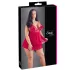 Cottelli Plus Size - секси бебидол с дантела - червен - голям размер - XL