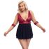 Cottelli Bondage Plus Size - бебешка нощница (червено)