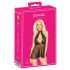 Kissable - нощница babydoll с яка и дантела - черна - L/XL