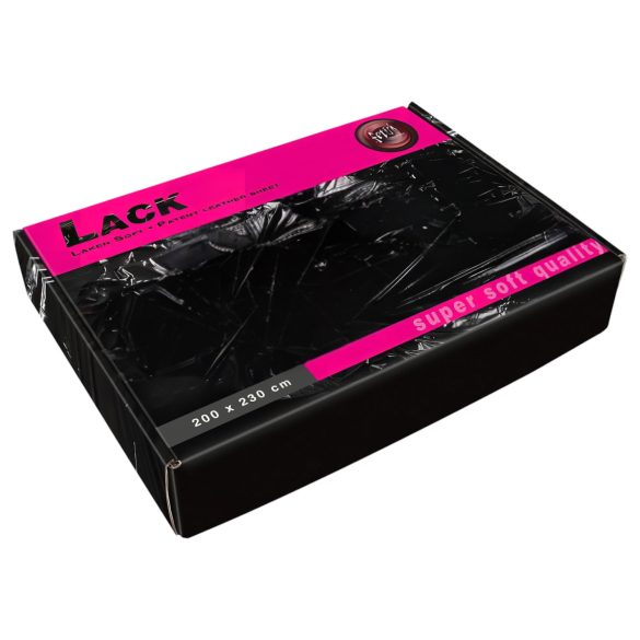 Лак чаршаф - супер мек - 200x230см (черен)