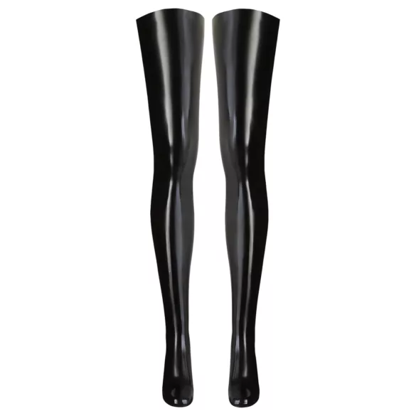 LATEX - дамски чорапи - черни - латекс - L/XL
