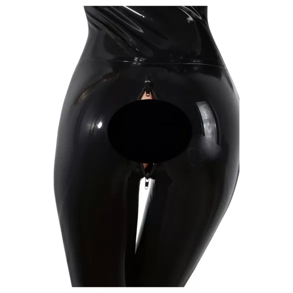LATEX - дамски гащеризон с дълъг ръкав - черен - L