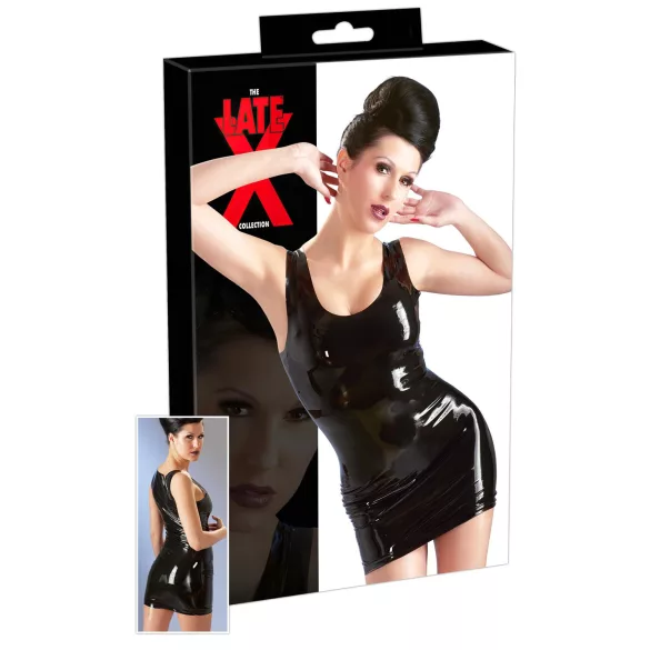 LATEX - мини рокля без ръкави - черна - XL
