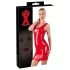 LATEX - мини рокля без ръкави - латекс - червена - M