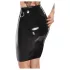 LATEX - латексна пола миди (черна) - 2XL