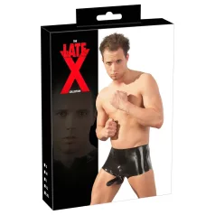   Late X боксьор + пенис ръкав (черен) - L/XL