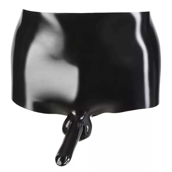 Latex - боксерки с пенис ръкав - черен - L/XL