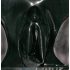 ЛАТЕКС - дамски бикини с вътрешен презерватив (черни) - L