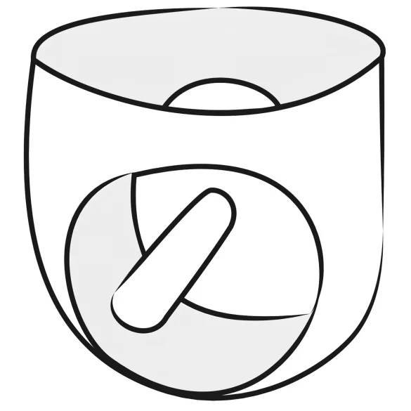 LATEX - мъжки боксерки с вътрешен пенис и анално дилдо - черни