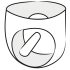 LATEX - мъжко бельо с вътрешен пенис и анално дилдо (черно)