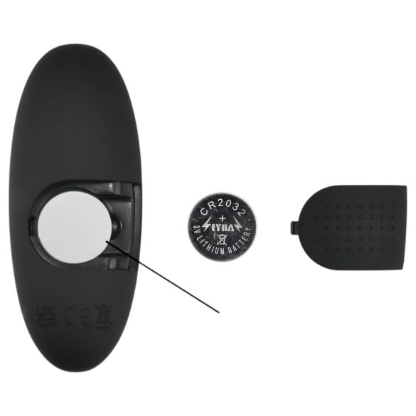 Mrow - анален вибратор с осветление и дистанционно - черен