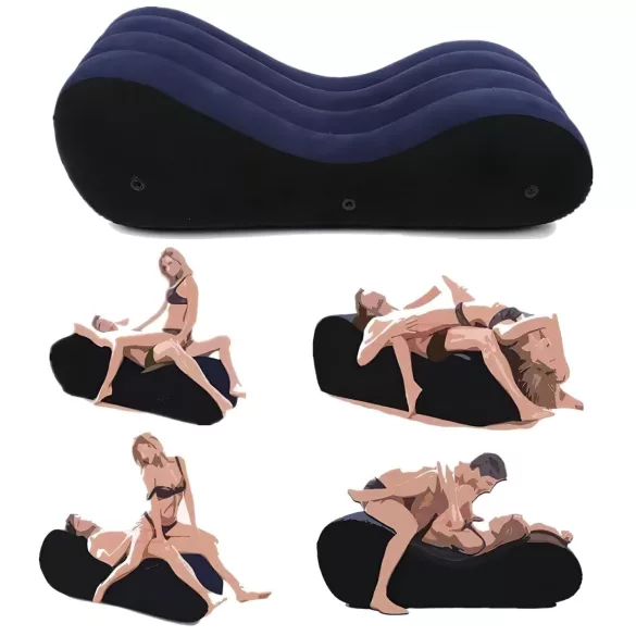 Desirel Magic Pillow - Надуваем секс диван - голям (син)