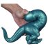 Toppedmonster - силиконов динозавърски пенис - 26 см (тюркоаз)