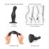 Strap-on-me Curvy S - вълнообразно дилдо с вендуза (черно)