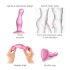 Strap-on-me Curvy S - вълнообразно дилдо с вендуза (розово)