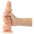 Strap-on-me S - двуслоен, с вендуза секс играчка (естествен цвят)