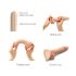 Strap-on-me S - двуслоен, с вендуза секс играчка (естествен цвят)